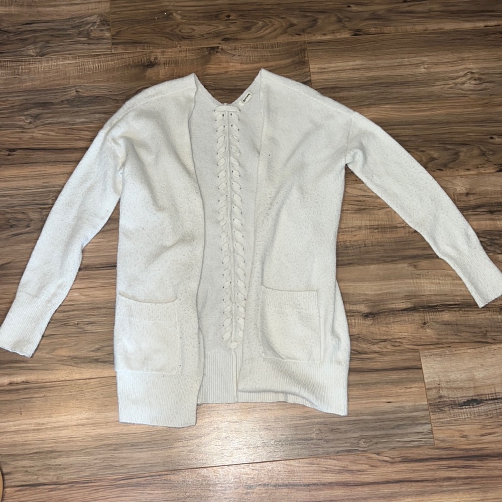 Garage White Cardigan